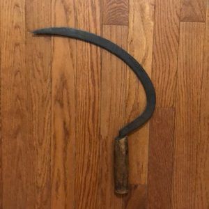 🌾 farmhouse antique wheat harvest sickle